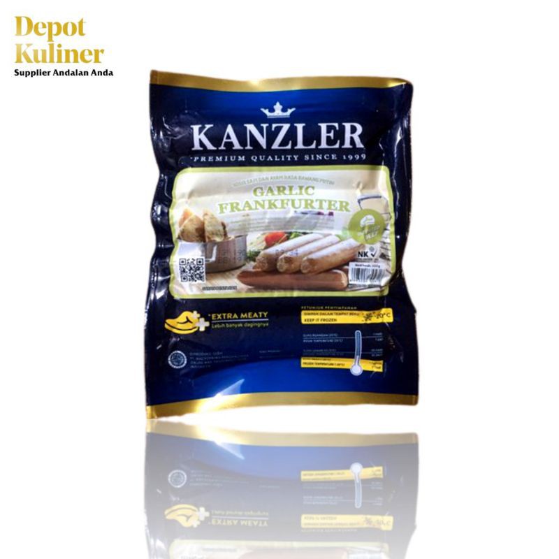 SOSIS KANZLER GARLIC FRANKFUTHER 300GR 5PCS