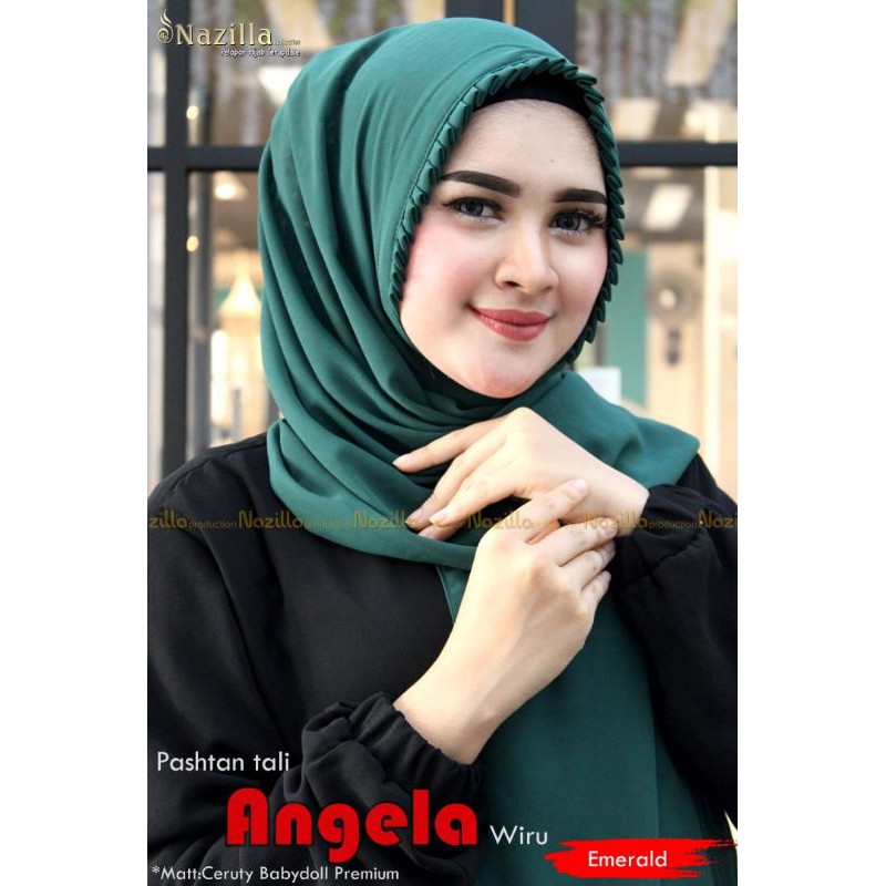 Jilbab Pashmina Instan Angela Wiru KCB Ori Nazilla