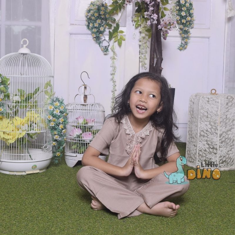baju anak setelan arab little dino