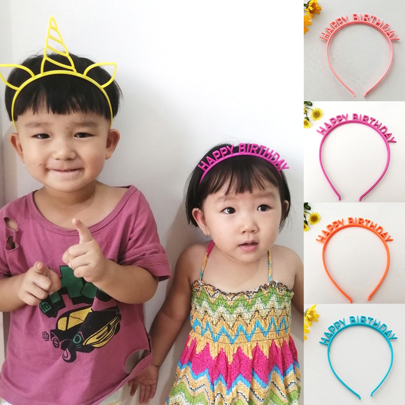 COD❤️Bando Happy birthday/Bando Ulang Tahun Warna Pesta Untuk hadiah Untuk Dewasa Dan Anak