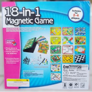 Permainan Keluarga Board Game Magnetic 18 in 1