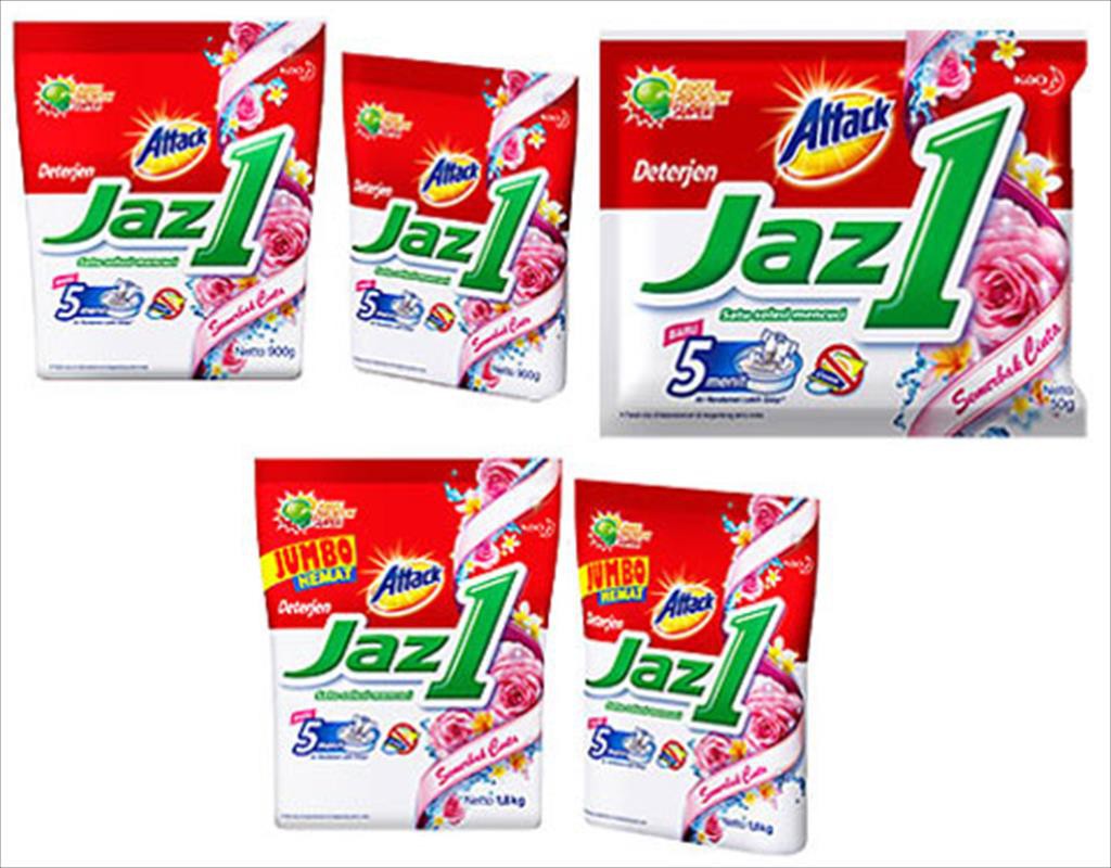 Jaz 1 Attack Detergen Semerbak Cinta - 250+20 gr