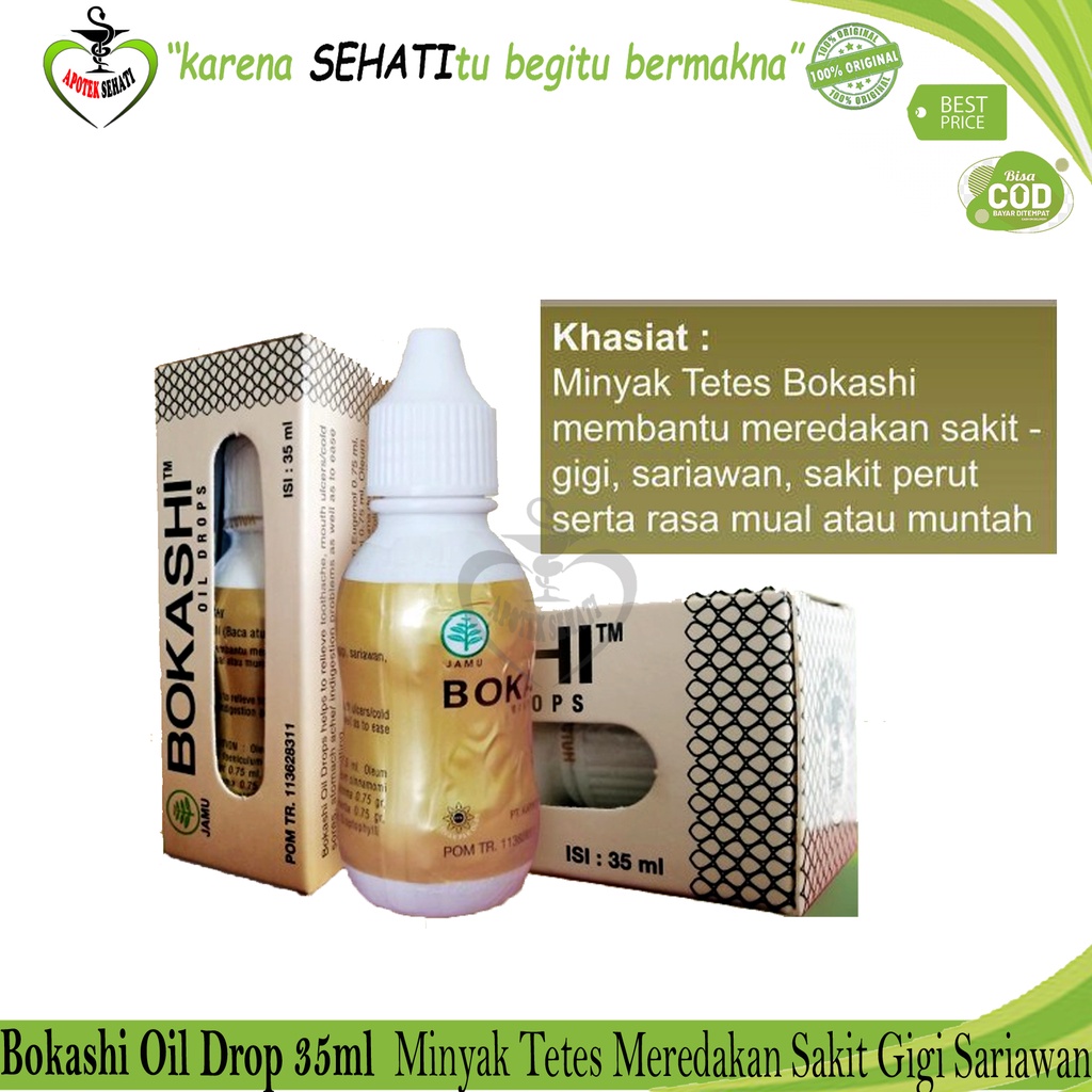 Bokashi Oil Drop 35 Ml Pereda Nyeri  Paling Ampuh