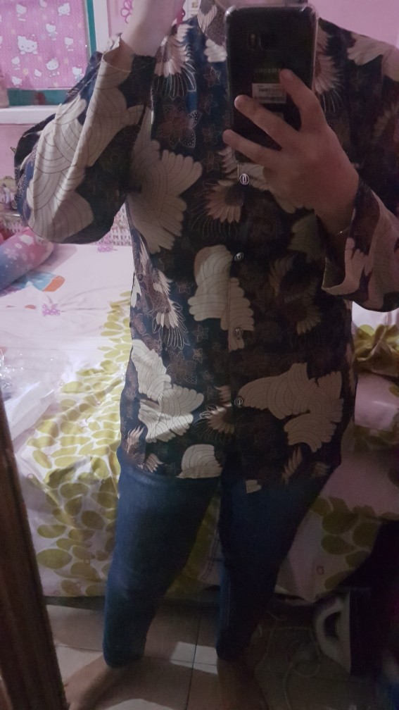 Baju Batik Wanita Modern Monalisa Genes M,l,xl Asli Pekalongan