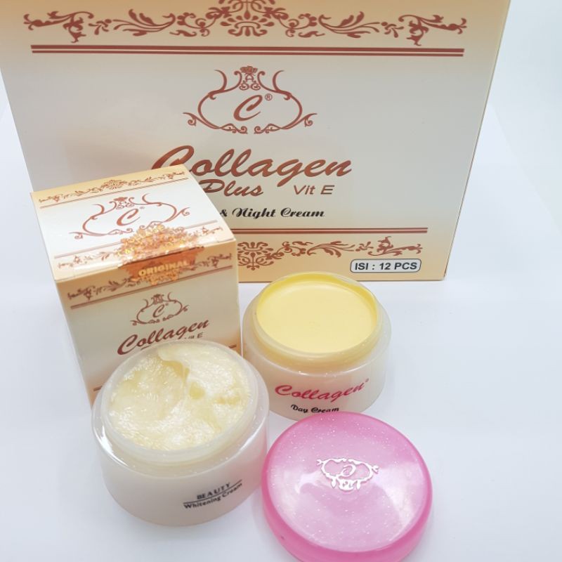 12 Pcs Collagen Cream Day and Night - Original