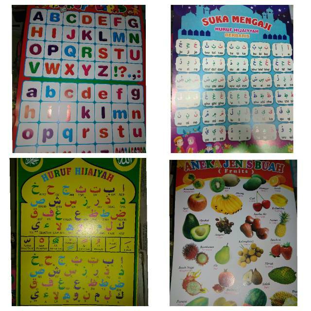 

Poster Anak Edukasi poster huruf, angka dll