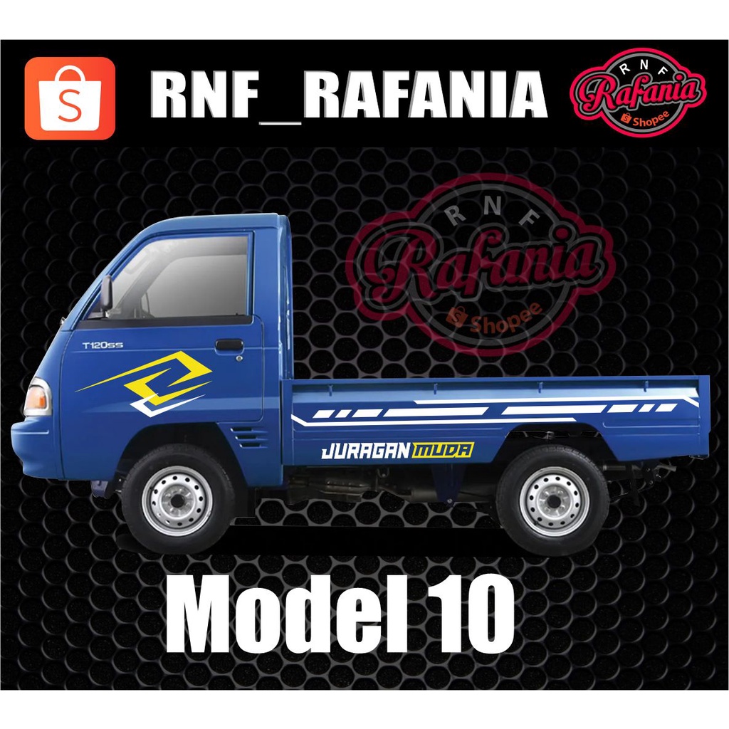 STIKER MOBIL PICK UP T120SS  JURAGAN MUDA STRIPING MOBIL PICK UP T120SS 01