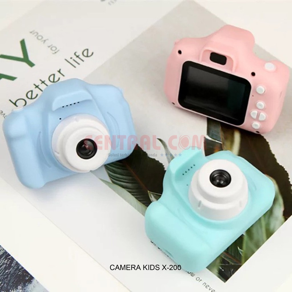 CAMERA KIDS X-200 / CAMERA DIGITAL ANAK / KAMERA DIGITAL / PEREKAM GAMBAR & VIDEO - CENTRAL COM-CAMERA KIDS X-200