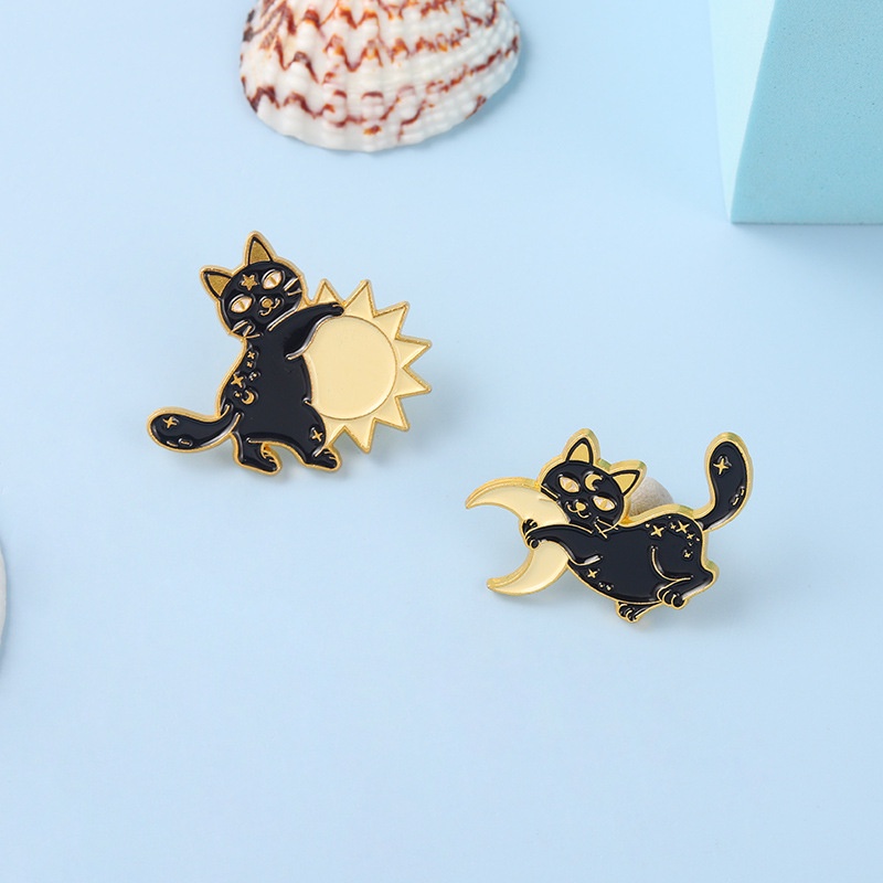 31pcsset Bros Pin Enamel Bentuk Kartun Kucing Gaya Punk Untuk Aksesoris Pakaian