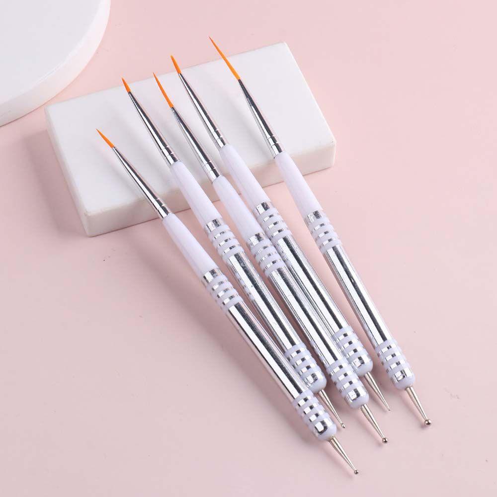 Mxbeauty Kuas Nail Art French Professional Gradient Pull Liner Brush Manicure Gel Brush Pena Terapi Cahaya