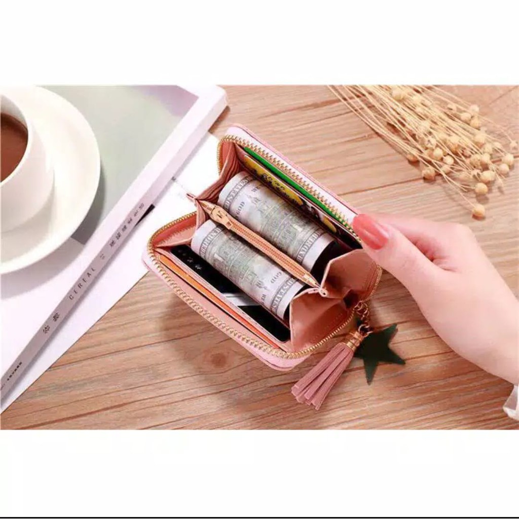 *ALIBABA1688*COD DOMPET WANITA D06 DOVE KELLY BELLY MINI GRACE KOREAN FASHION TRENDY FASHION WALLET