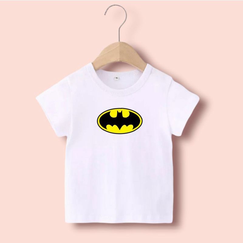 UXLO/KAOS ANAK LAKI-LAKI 1-10TAHUN/PAKAIAN ANAK COWOK KARAKTER/BAJU ANAK LAKILAKI SUPERHERO BATMAN