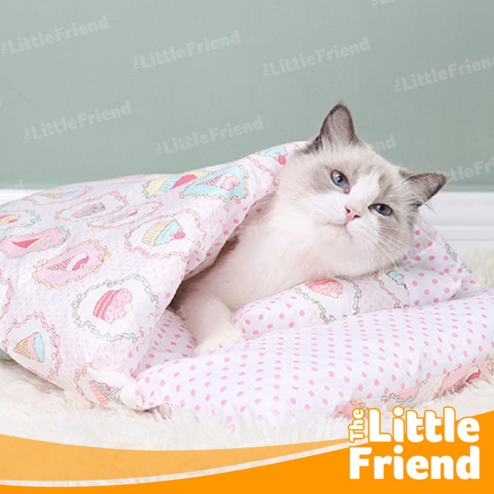 Tempat Tidur Kasur Hangat Kucing Anjing Hewan Japanese Style Cover Bed