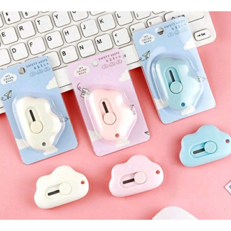

BS-05 Cutter Mini Bentuk Awan / Pisau Kecil Lucu