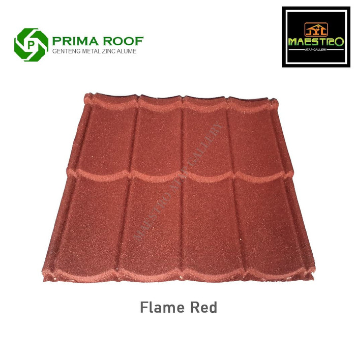 Genteng Metal Prima Roof Flame Red