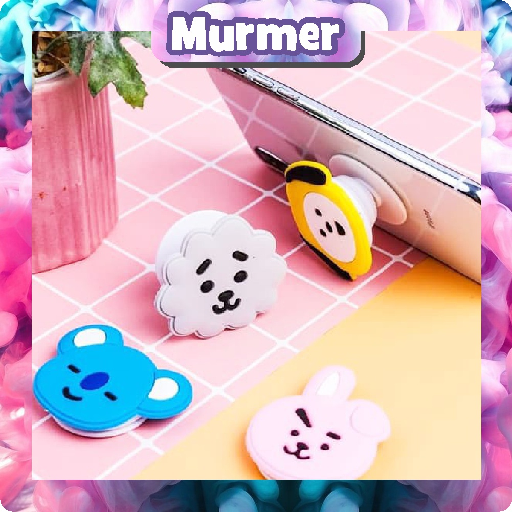 MurmerOfficial  R275 Pop Socket HP 3D Karakter BT21 / Pop Socket 3D / Pop Socket Aksesoris HP