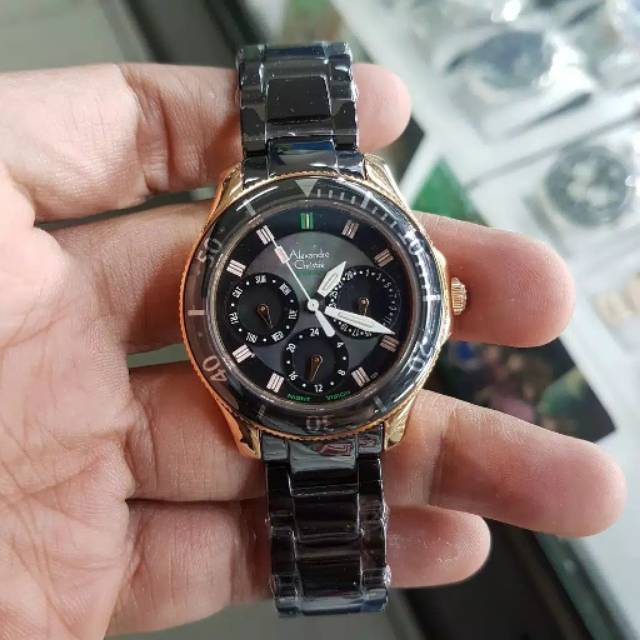 Jam Tangan Wanita Alexandre 2476 Night Vision Original