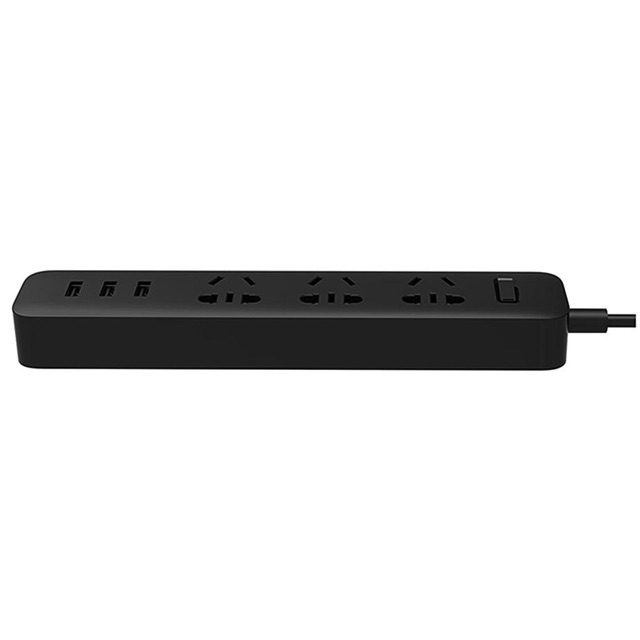 Xiaomi Mi Power Strip 3 Plug dengan 3 USB Port 2A- Black