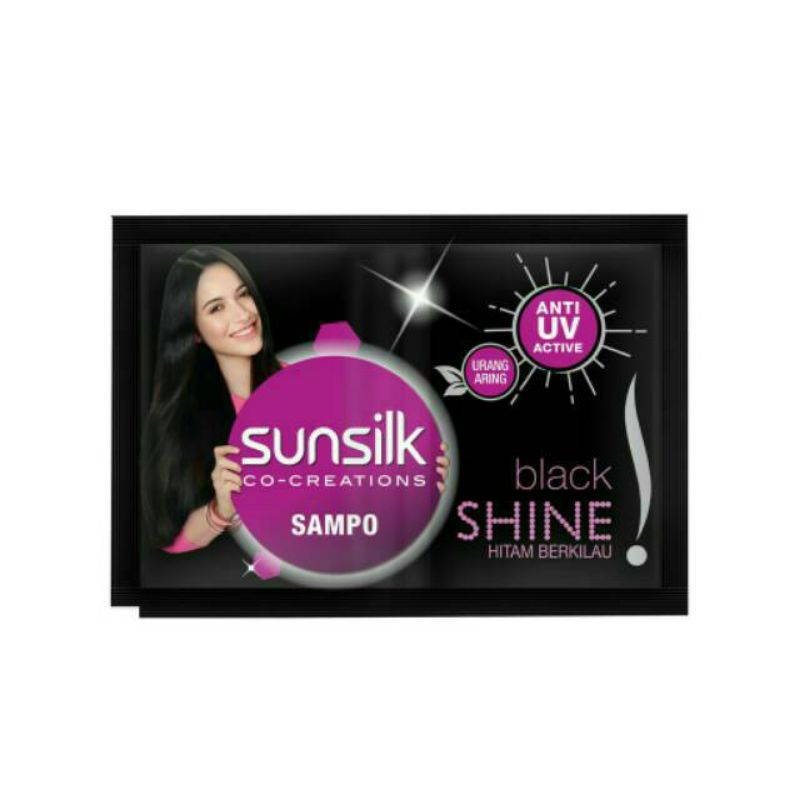 SAMPO SUNSILK SACHET HITAM 10ML (ISI 2 BARIS)