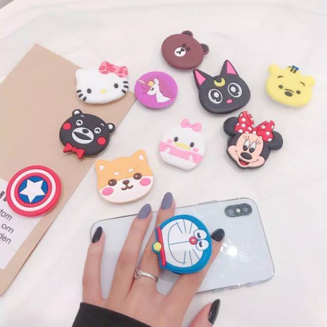 Popsocket 3D karakter / Popsockets 3D cartoon / Popsocket Karakter Kartun PREMIUM R17