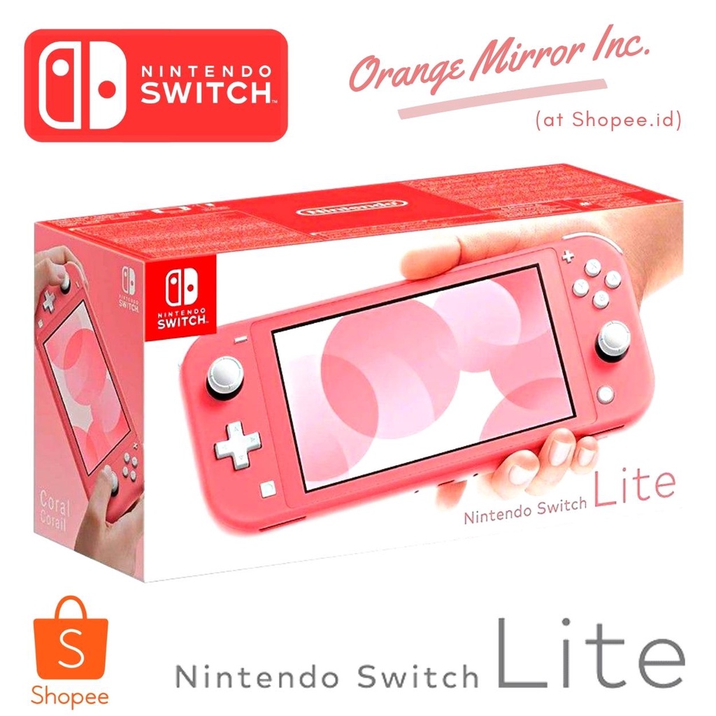 ⭐ Nintendo Switch™ LITE : CORAL PINK ⭐ Console Machine (Hand-held) | konsol mesin video game super n