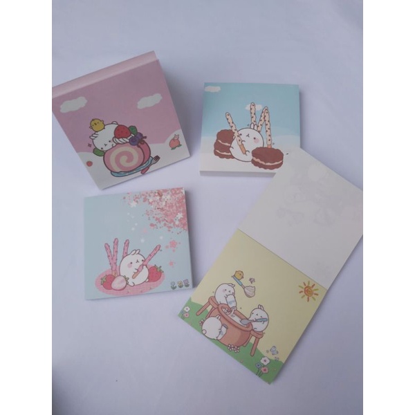 MEMO PAD aesthetic cute design karakter animasi molang-4