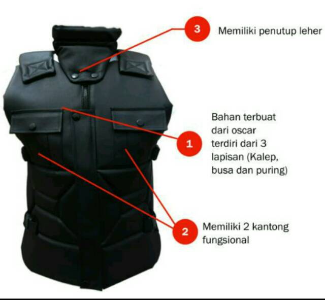 Buy 1 Get 1 Free | Rompi Kerah | Sleting Rs60 | Body Protector | Vest Termurah