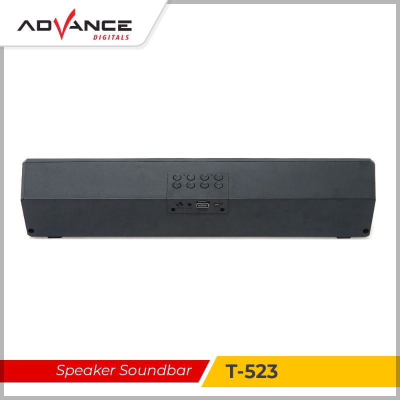 Advance Speaker Soundbar Portable Alarm Clock T-523 Bluetooth Speaker Garansi Resmi