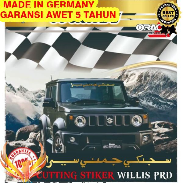 TERMURAH Sticker Kaca Mobil Suzuki Jimny Sierra Kaligrafi Tulisan Arab 03 Phoenix Star