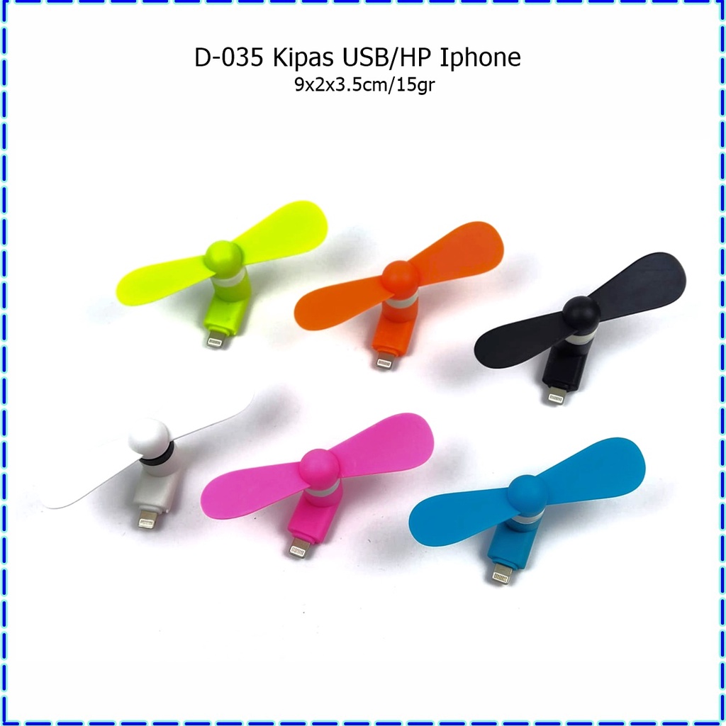 D-035 Kipas HP/Kipas USB Apel