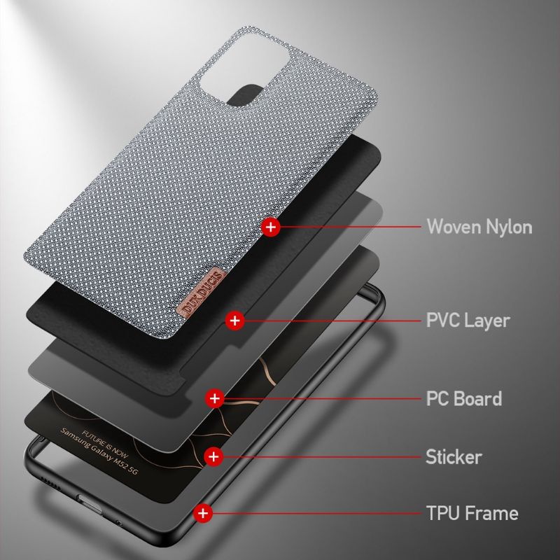 Case Dux Ducis Samsung Galaxy M52 5G Casing Fino Series Woven Nylon