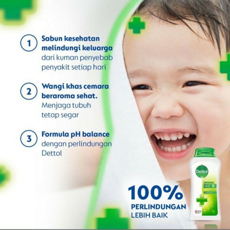 Dettol Body Wash 625gr Sabun Mandi Cair Botol Pump 625 gr All Varian Original