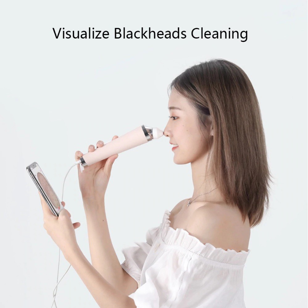 XIAOMI GOODTIME Visual Rechargeable Vacuum Suction Blackheads Remover - Alat Pembersih Komedo