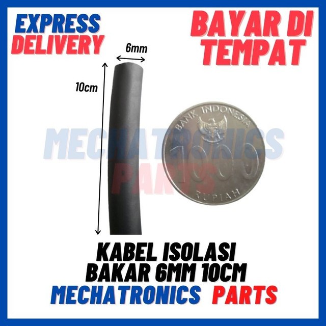 [DEV-9365] HEATSINK KABEL BAKAR KONEKTOR PENYAMBUNG KABEL ISOLASI BAKAR 6MM 10cm