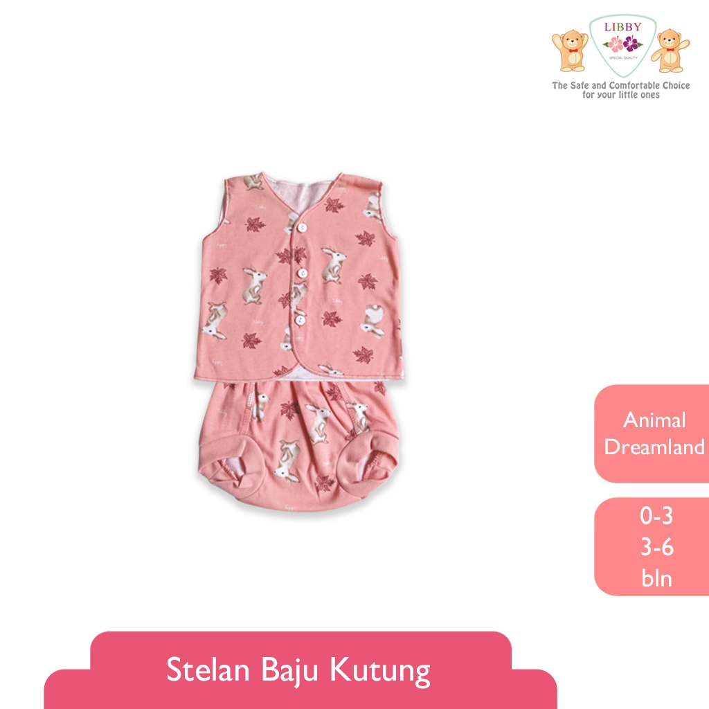 Libby Baju Kutung dan Celana pop Motif Animal Dreamland