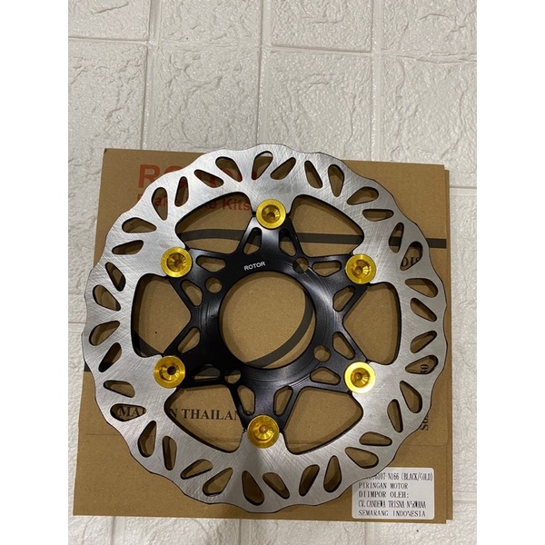 Piringan Cakram Disc ROTOR N166 Floting CNC 220mm Lubang 4 Front Disc Break Mio Beat Vario Jupiter Z MX Nouvo Scoopy Click Vario125 150 FOURSIX_46