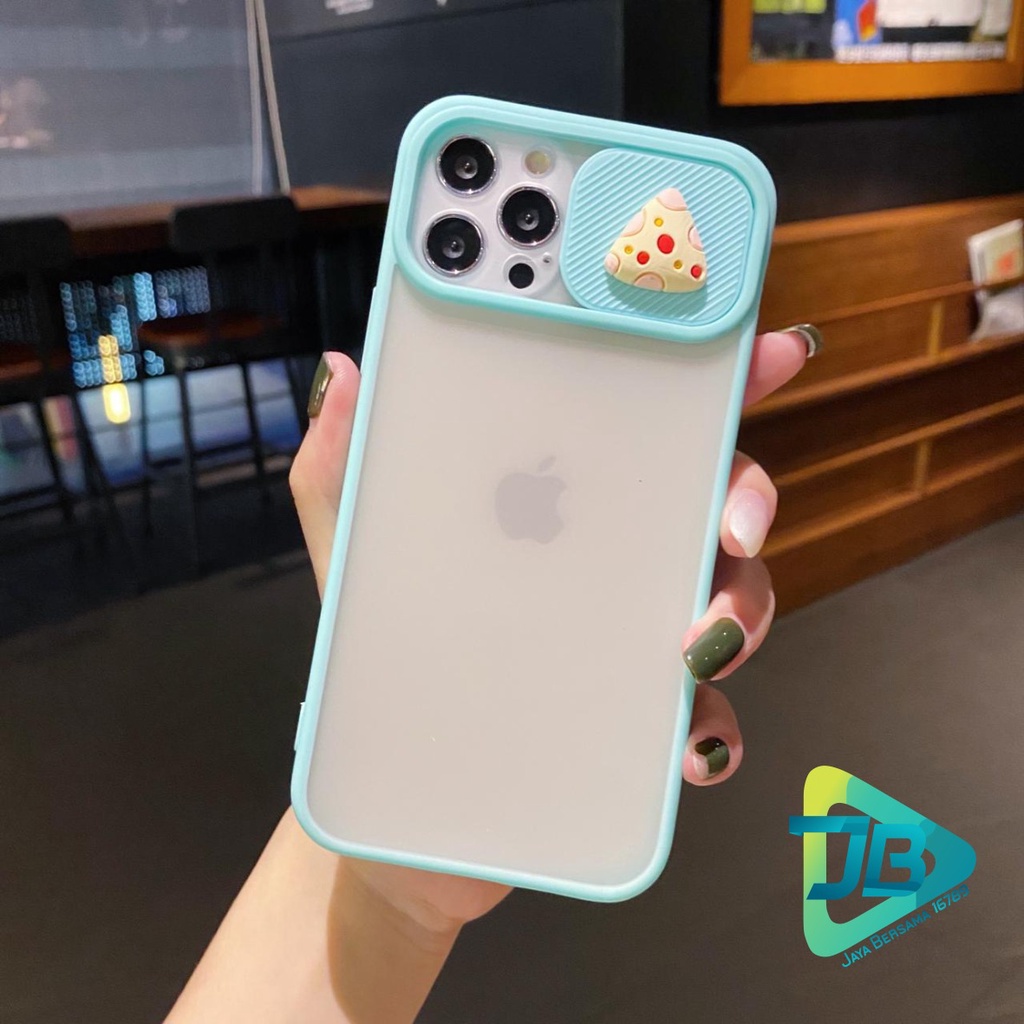 SOFTCASE SLIDE PELINDUNG KAMERA CHEESE 3D IPHONE 6 6+ 7 7+ 8 8+ SE 2020 X XR XS MAX 11 12 13 MINI PRO MAX JB5093