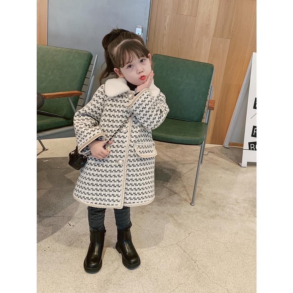 IMPORT JUNE KIDS GIRL WINTER WOOLEN COAT JACKET JAKET MANTEL ANAK PEREMPUAN MUSIM DINGIN KOREAN STYLE