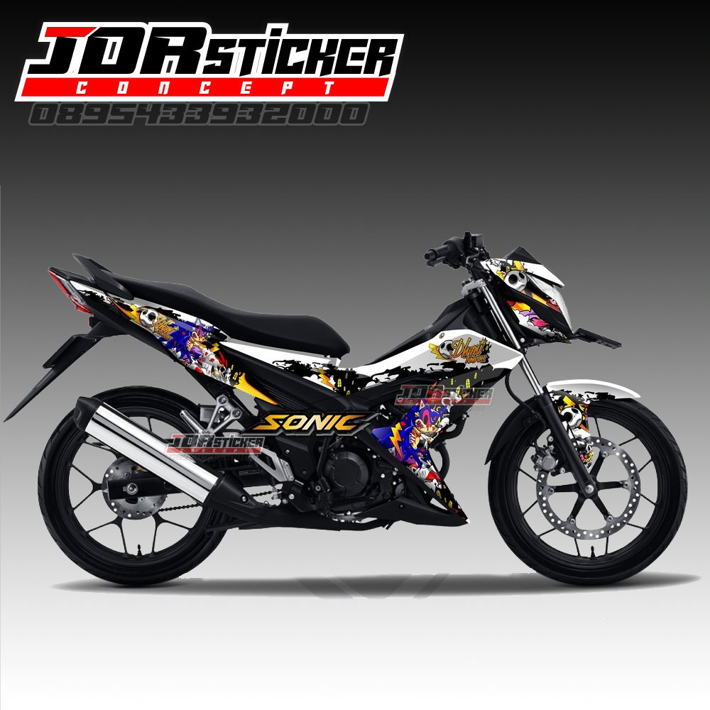 DEKAL DECAL Sticker Honda Sonic 150R Fullboy Motif Desain Zombie Sonic 03 Shopee Indonesia