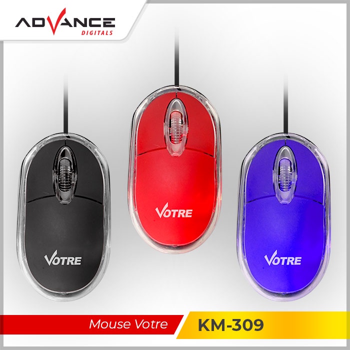 【READY STOCK】ADVANCE Mouse KM-309 Mouse Mice USB Garansi Resmi 1 tahun