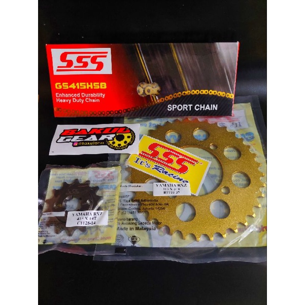 Gear set SSS RX King Jupiter Z Vega R Fiz R Force 1 ukuran 415-7