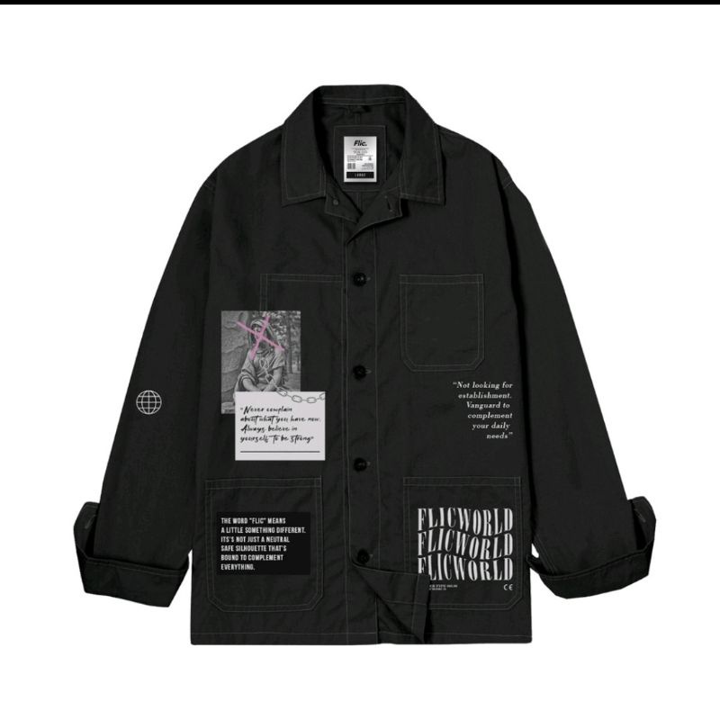 Overshirt Jacket Flicworld Black - Original
