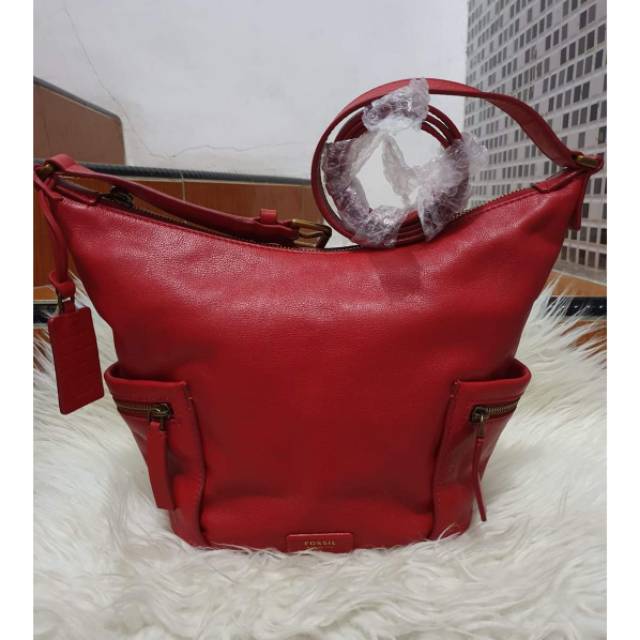 Fossil Emerson Hobo Red