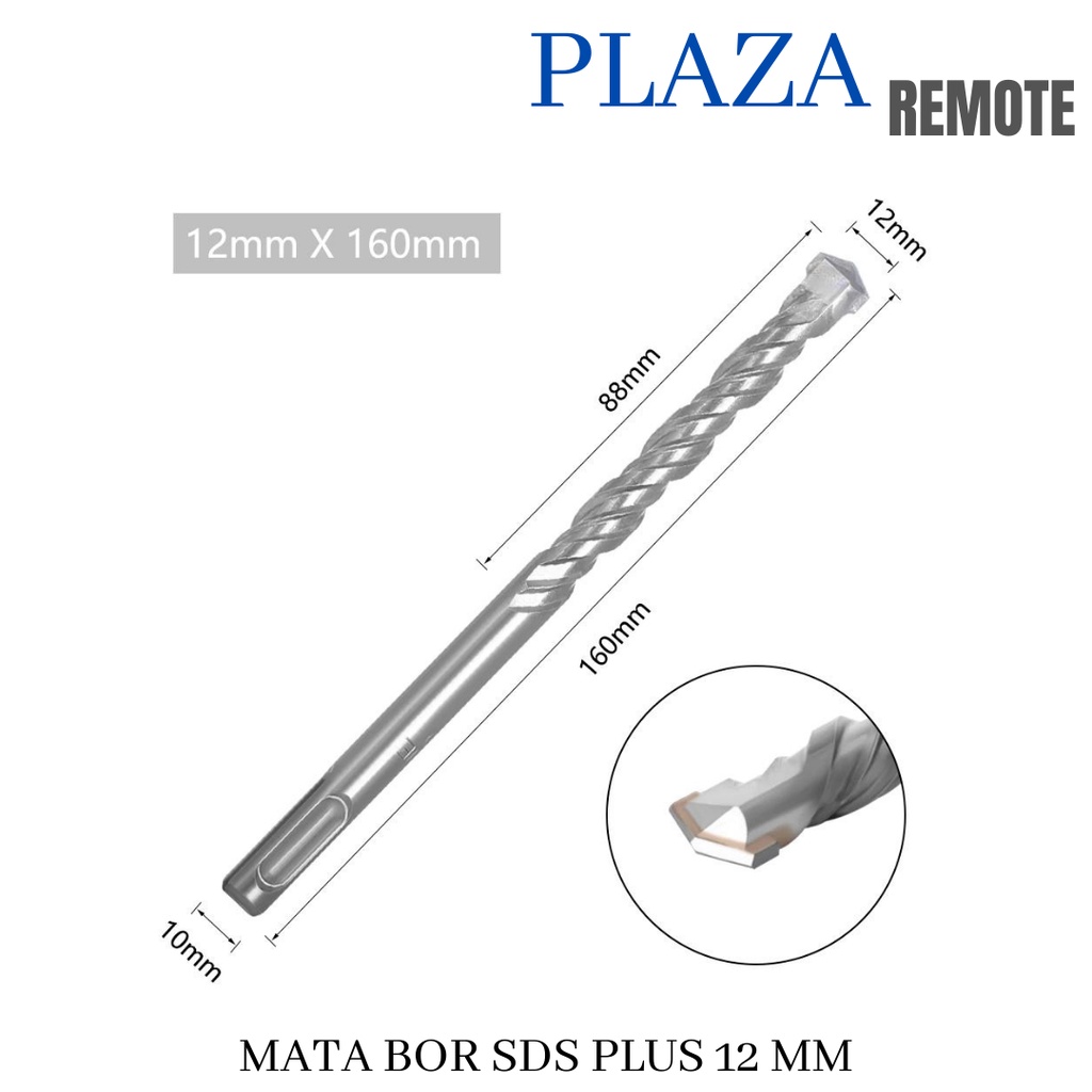 MATA BOR TEMBOK BETON BOBOK SDS PLUS 150 MM DIAMETER 12 MM