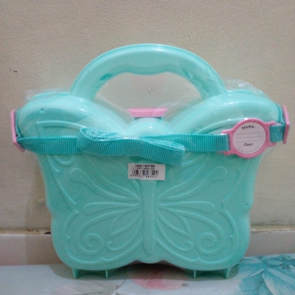 Tempat Makan / Tempat Bekal /Butterfly School Box Technoplast