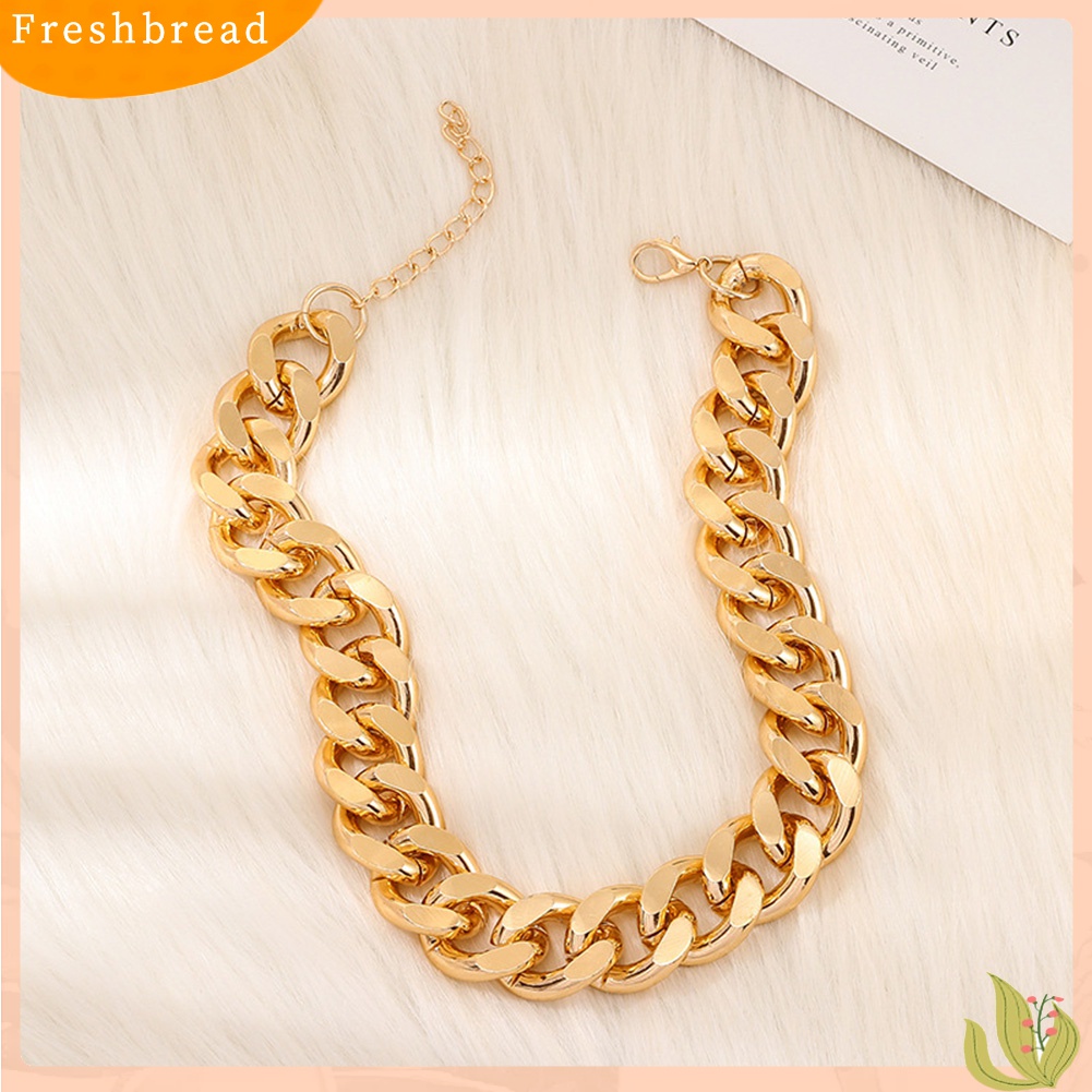 【Fresh】❀Unisex Thick Link Chain Short Necklace Hip Hop Party Club Statement Jewelry Gift