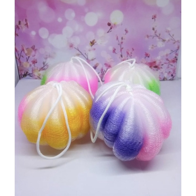Spon Mandi Bentuk LABU Besar / Bath Sponge / Sponge Mandi / Mandi Spon Daki Bentuk Bulat Labu