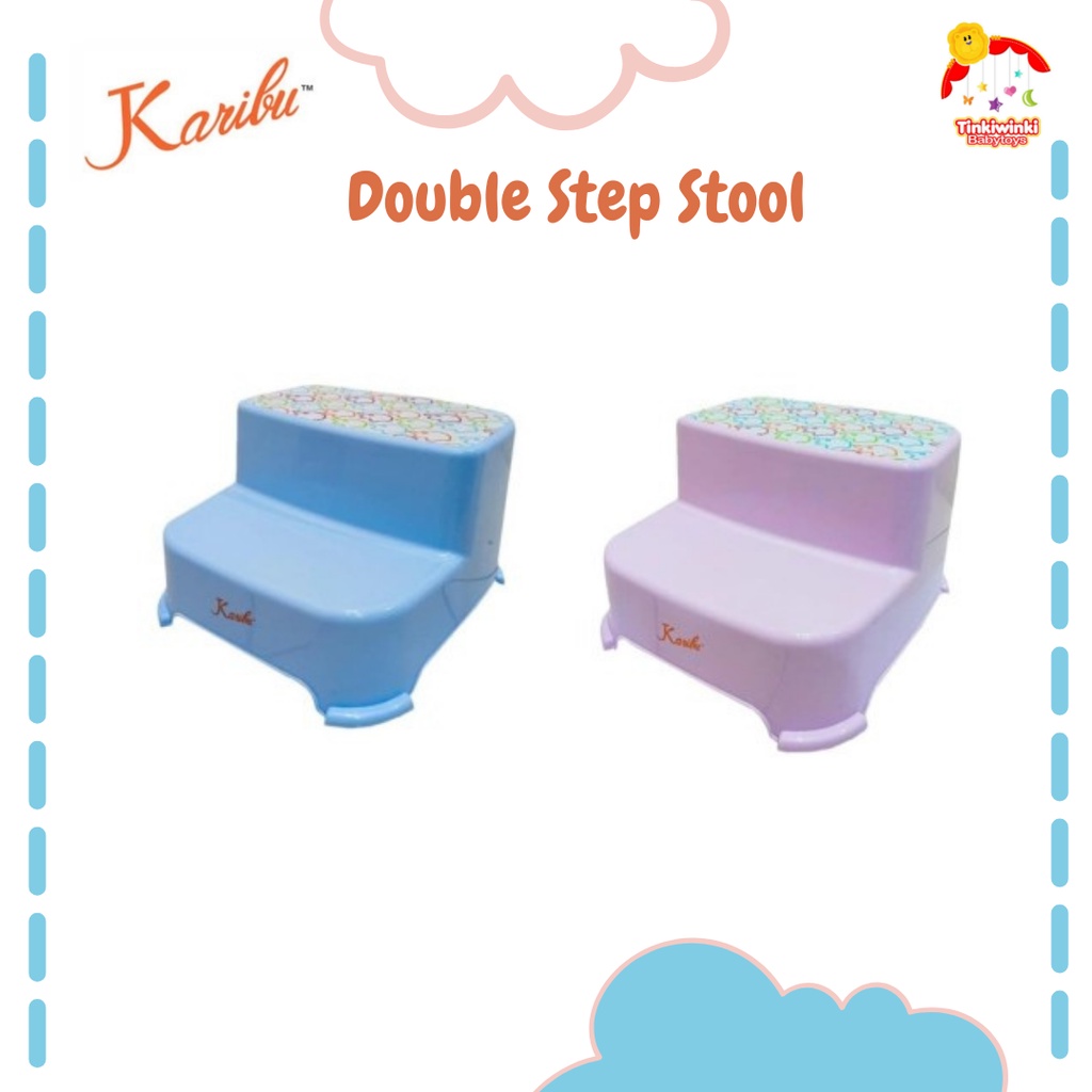 Karibu Double Step Stool