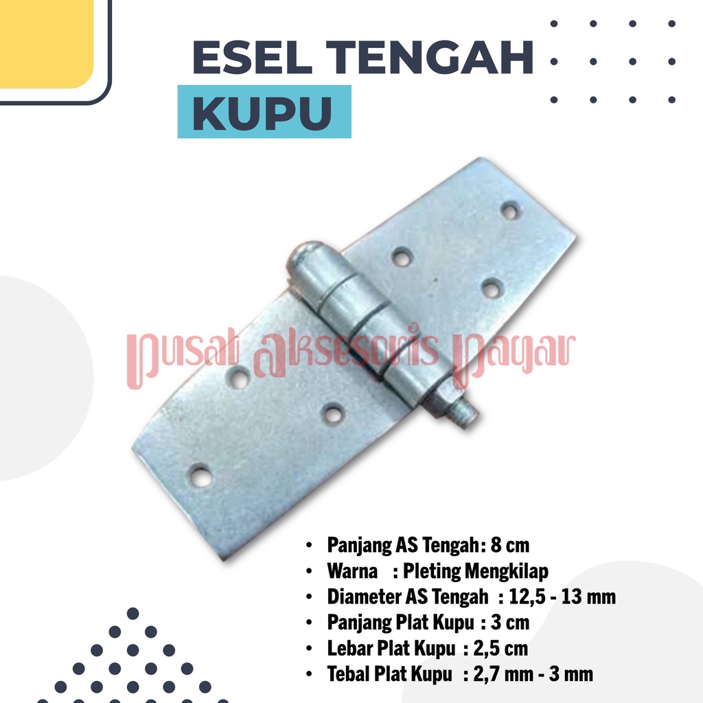 Engsel pintu garasi handerson tengah kupu