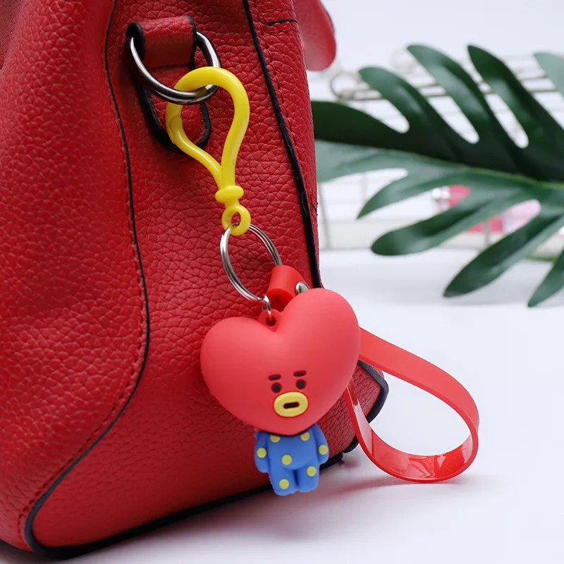 Gantungan Boneka KPOP  MF05 Bentuk Kipas Bintang Lucu Mang Van Tata Chimmy RJ Cooky Shooky Koya